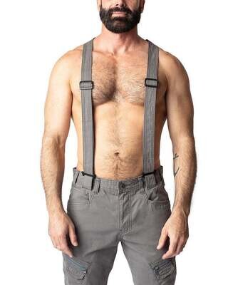 NASTY PIG NOSEDIVE SUSPENDER PANT GREY SMALL