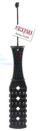 FETISH FANTASY RUBBER PADDLE 10.5" BLACK