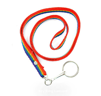RAINBOW W/ KEY RING LANYARD