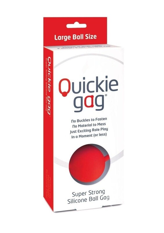 QUICKIE GAG SILICONE BALL GAG RED
