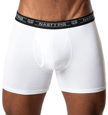 NASTY PIG LAUNCH BOXER BRIEF WHITE