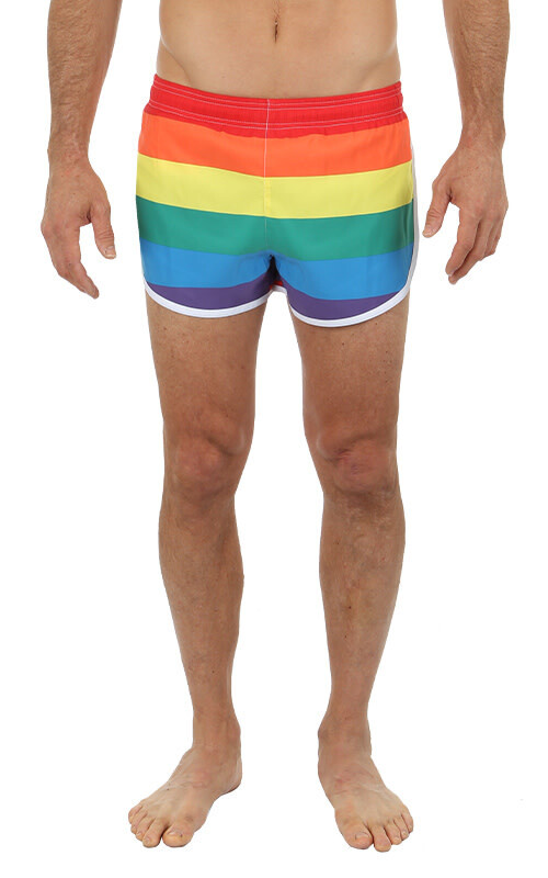 UZZI GYM TO SWIM SHORTS PRIDE