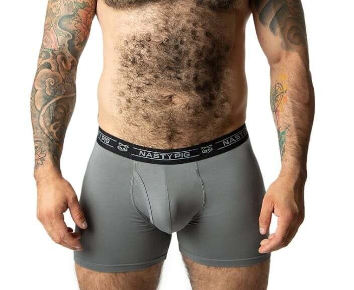 NASTY PIG LAUNCH BOXER BRIEF GREY