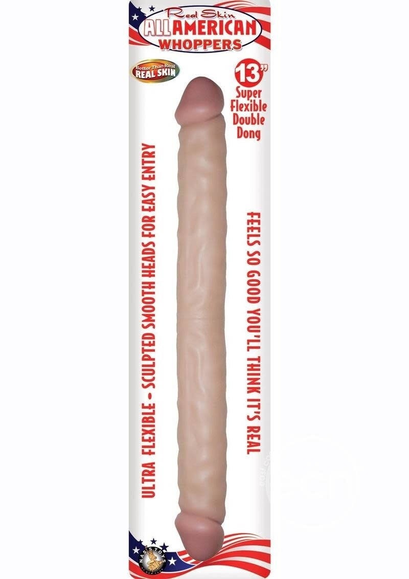 REAL SKIN ALL AMERICAN WHOPPER DOUBLE DONG 13"