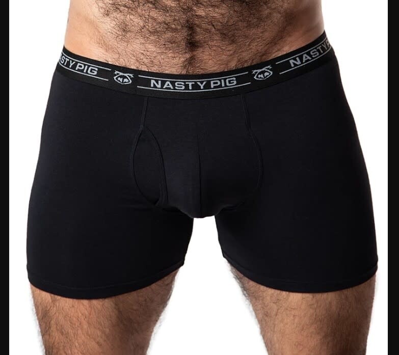 NASTY PIG LAUNCH BOXER BRIEF BLACK