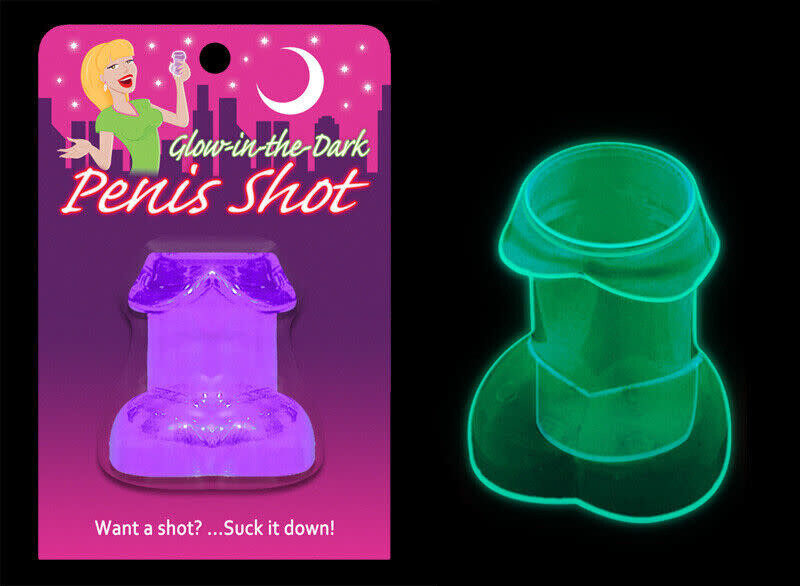 GLOW IN THE DARK PENIS SHOT