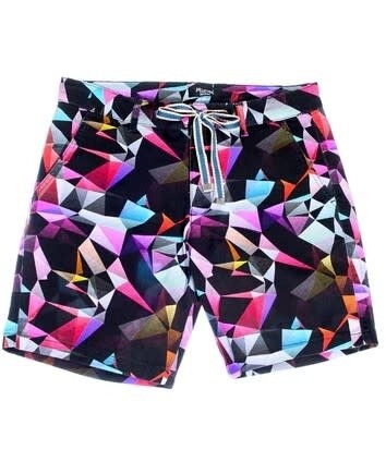 MIZUMI SHORTS CUBIST DESIGN MULTI COLOR