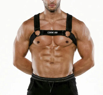 CODE 22 PLUSH VELVET HARNESS BLACK