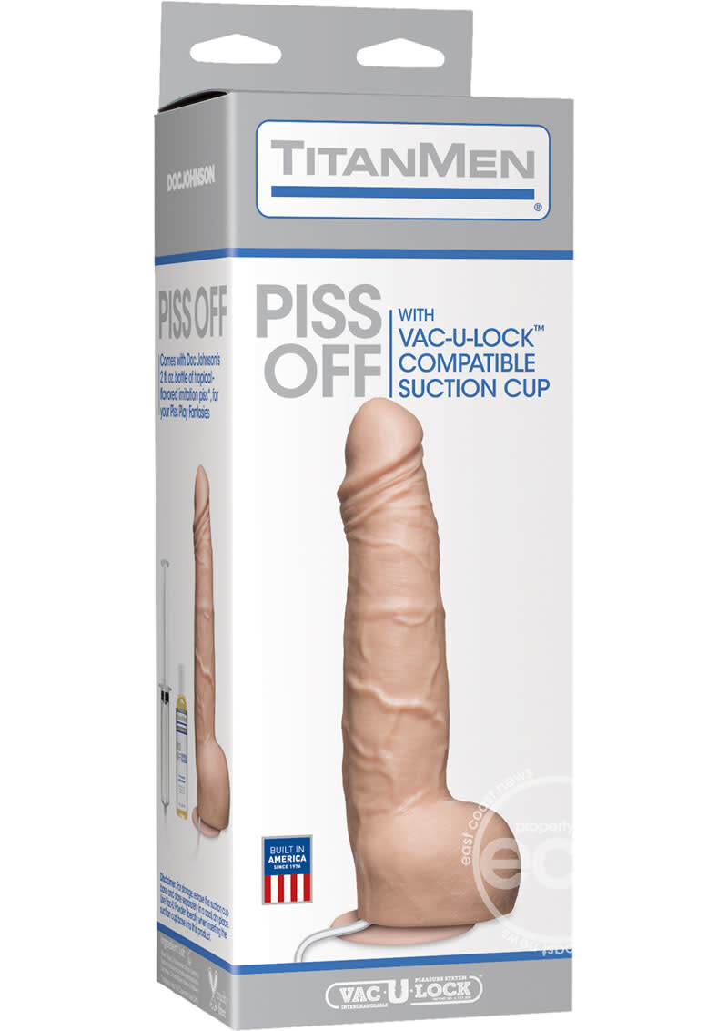 TITAN MEN PISS OFF SQUIRTING DILDO VANILLA