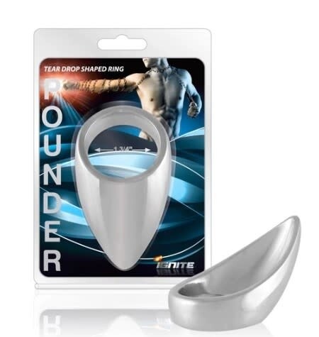 CHROME POUNDER TEAR DROP SHAPED RING CHROME POUNDER TEAR DROP SHAPED RING