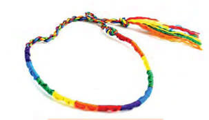 RAINBOW TEXTURED ROUND VIBRANT BRACELET