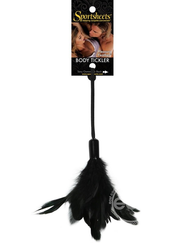 SPORTSHEETS PLEASURE FEATHER BLACK