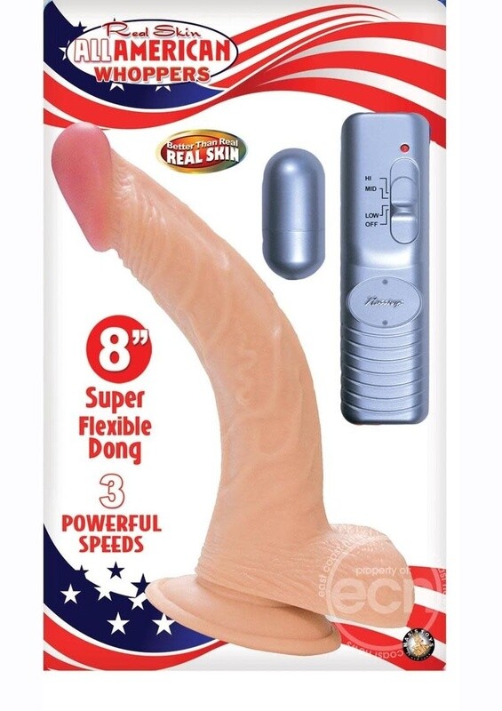 ALL AMERICAN WHOPPER 8" W/ BALLS FLESH