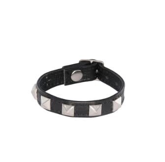 LEATHER PYRAMID STUD BUCKLE