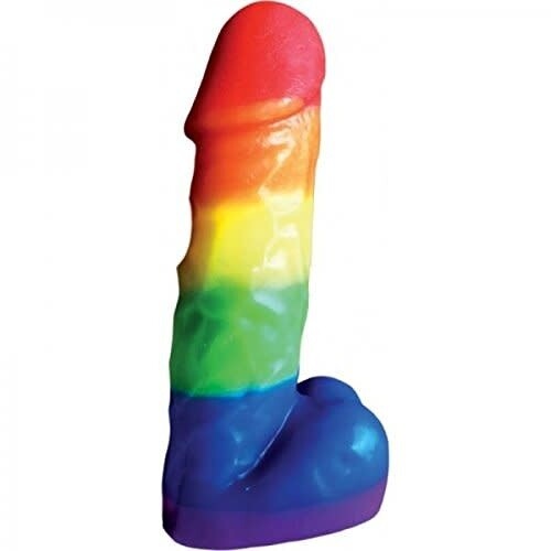 RAINBOW PECKER PARTY CANDLE 7"