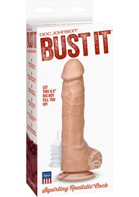 BUST IT SQUIRTING REALISTIC COCK 8.5"