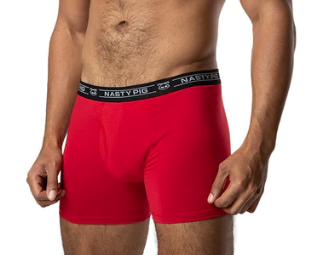 NASTY PIG LAUNCH BOXER BRIEF RED
