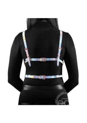 COSMO HARNESS RAINBOW RISQUE CHEST HARNESS 