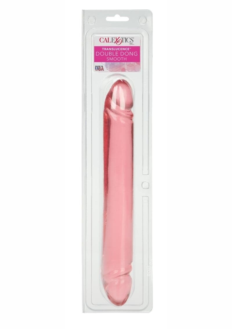 Translucence Smooth Double Dildo 12" Pink