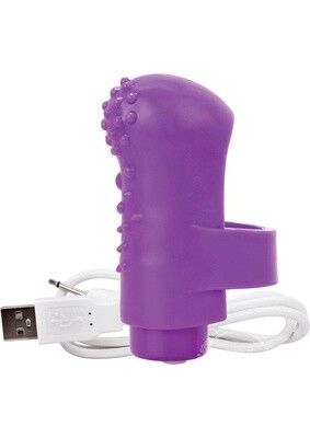 CHARGED FING O RECHRGEABLE FINGER MINI VIBRATOR PURPLE