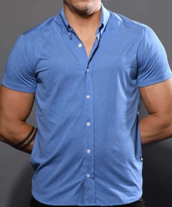 ANDREW CHRISTIAN STRETCH MUSCLE SHIRT ANDREW CHRISTIAN STRETCH MUSCLE SHIRT