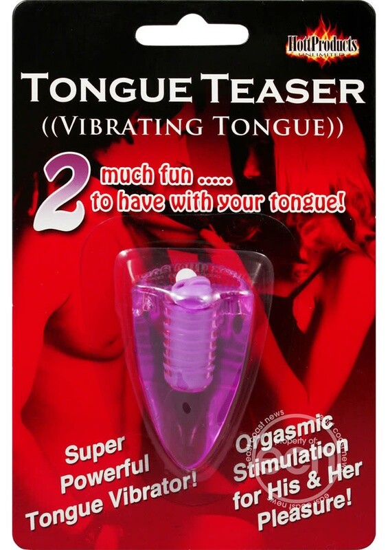TONGUE TEASER  SILICONE ORAL VIBRATOR PURPLE