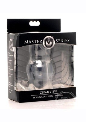 MASTER SERIES CLEAR VIEW HOLLOW ANAL PLUG