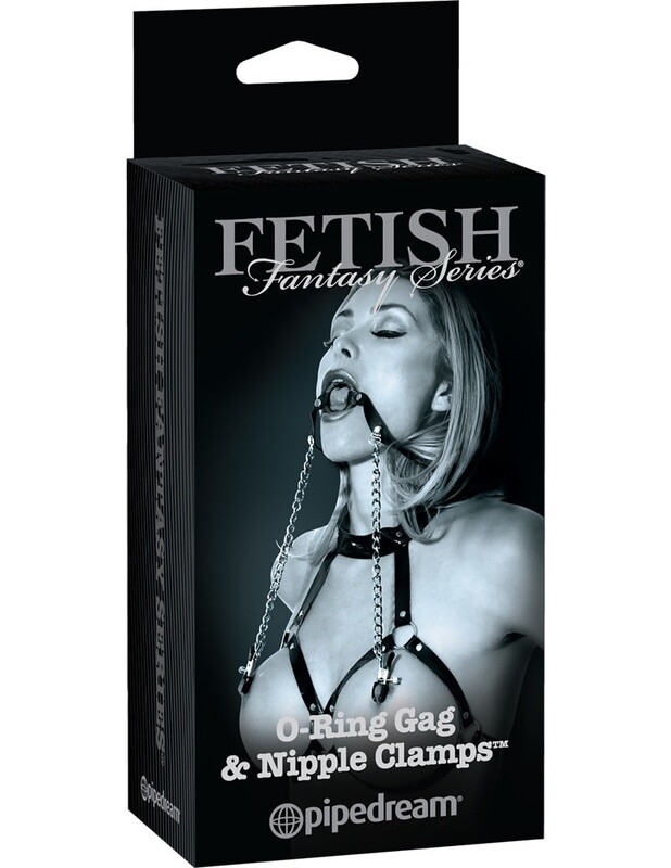 FETISH FANTASY O-RING GAG & NIPPLE CLAMPS