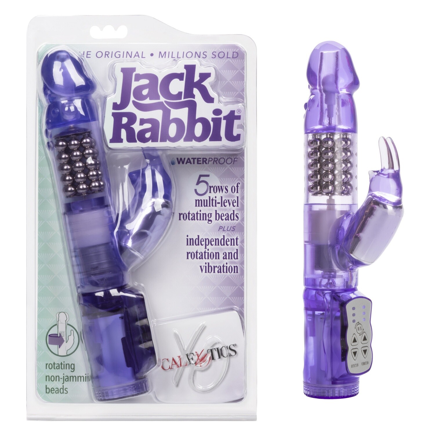 JACK RABBIT BEADED RABBIT VIBRATOR PURPLE