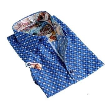 SUGAR SHIRTS DELANO-S BUTTON UP ROYAL SUGAR SHIRTS DELANO-S BUTTON UP ROYAL
