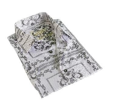 SUGAR SHIRTS SAFI-S BUTTON UP SHORT SLEEVE FROST