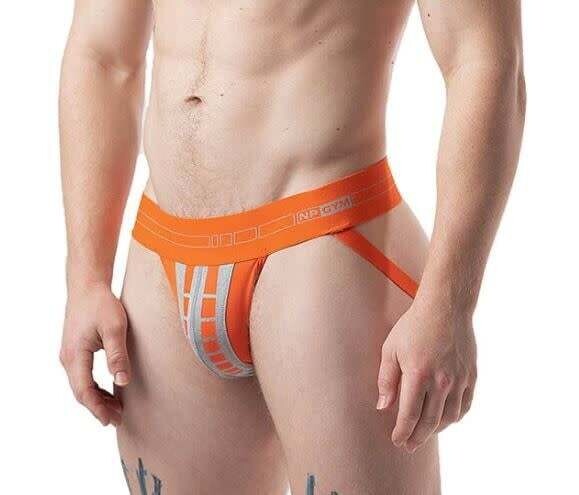 NASTY PIG JOLT JOCK STRAP FLAME ORANGE
