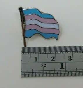 WAVY TRANS FLAG LAPEL PIN