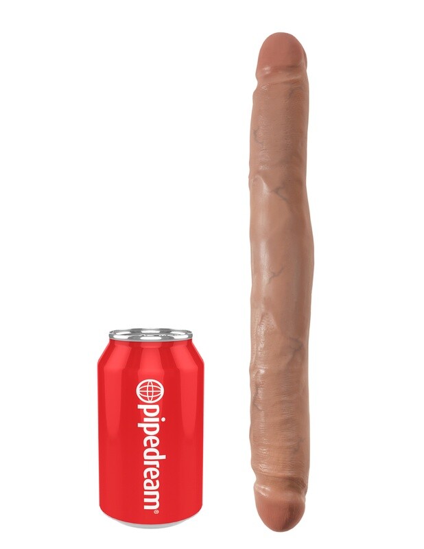 KING COCK 12" SLIM DOUBLE TAN