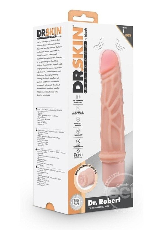 DR SKIN SILICONE DR ROBERT VIBRATING 7"