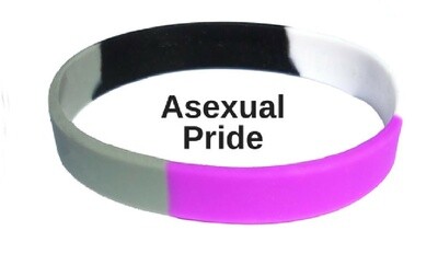 SILICONE ASEXUAL PRIDE BRACELET