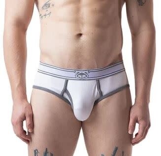 NASTY PIG LAUNCH Y-FRONT BRIEF WHITE
