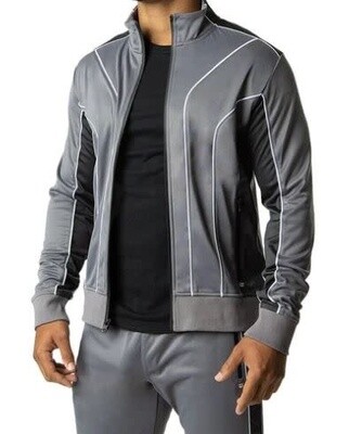 NASTY PIG TREK TRACK JACKET GREY