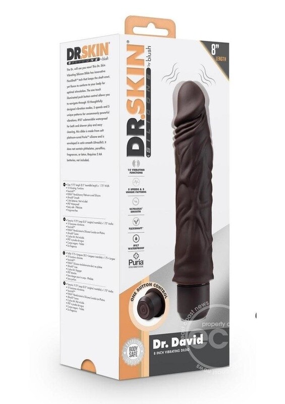 DR SKIN SILICONE DR DAVID VIBRATING 8 INCH