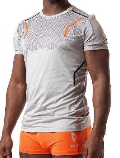 NASTY PIG JOLT SHIRT LIGHT HEATHER GREY