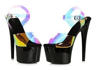 709-TARYN 7" HEEL PLATFORM SANDAL  : SALE 50% OFF
