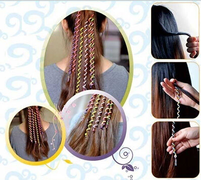 HAIR TWIST TIES RAINBOW