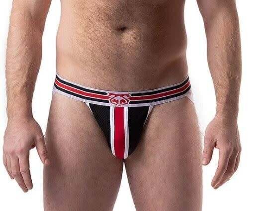 NASTY PIG XPOSED JOCK STRAP RED/BLACK