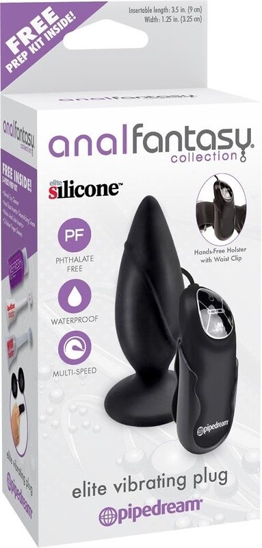 ANAL FANTASY ELITE VIBRATING SILICONE PLUG 3.5"
