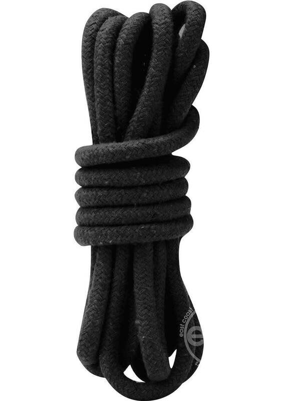 LUX FETISH BONDAGE ROPE 10ft (3m) BLACK