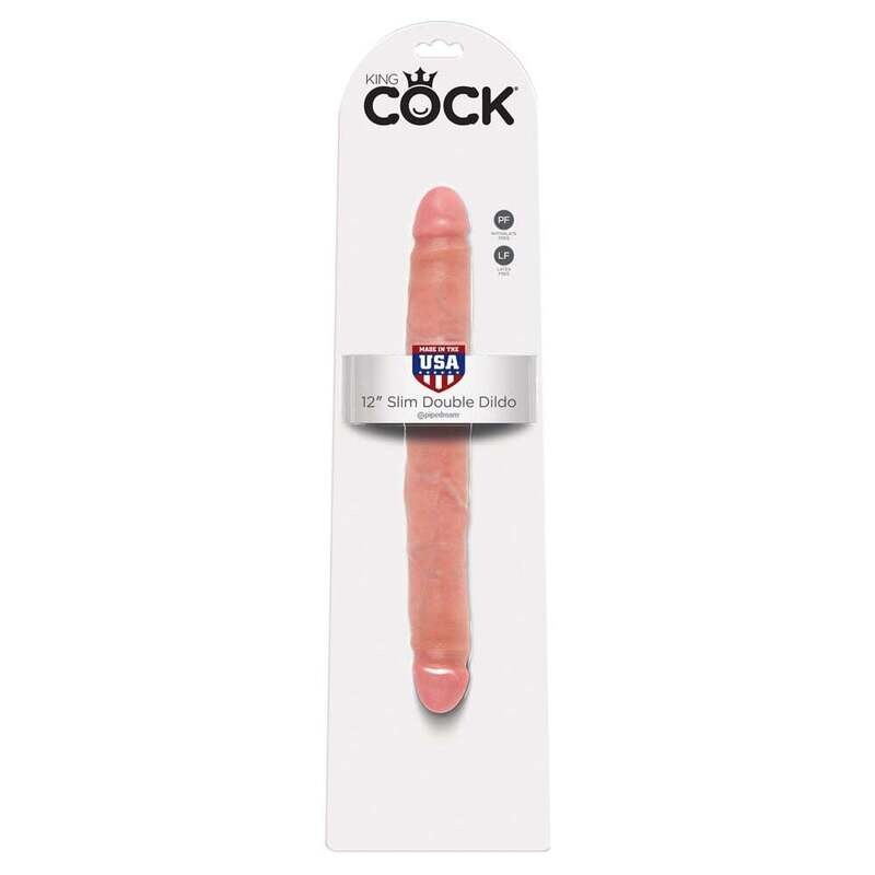 KING COCK 12" SLIM DOUBLE FLESH