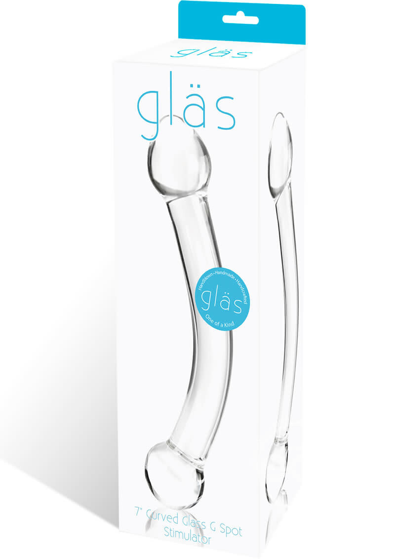 CURVED GLASS G SPOT STIMULATOR 7"