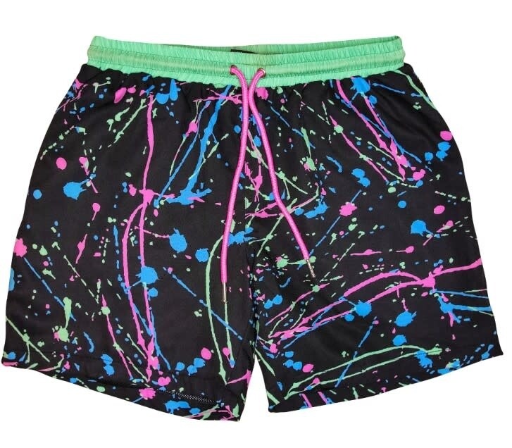 BFRESH 90'S SPLATTER SWIM TRUNKS