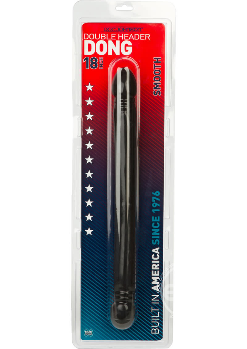 SMOOTH DOUBLE HEADER 18" BLACK