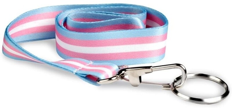 TRANS PRIDE W/ KEY RING LANYARD